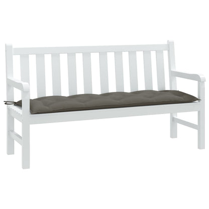 vidaXL Coussin de banc de jardin gris foncé mélangé 150x50x7 cm tissu