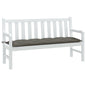 vidaXL Coussin de banc de jardin gris foncé mélangé 150x50x7 cm tissu