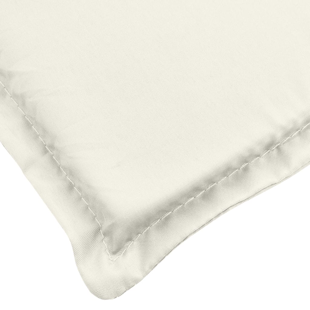 vidaXL Coussin de banc de jardin crème mélangé 150x50x7 cm tissu