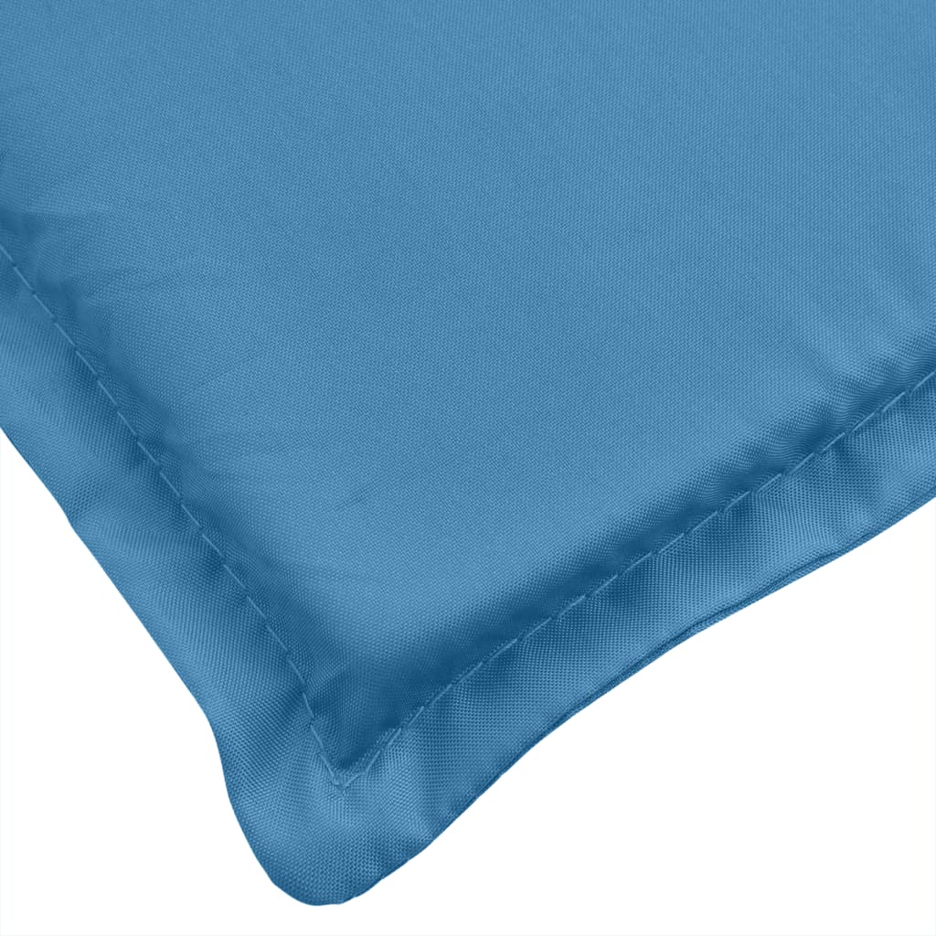 vidaXL Coussin de banc de jardin bleu mélangé 150x50x7 cm tissu