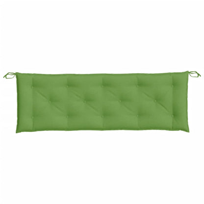 vidaXL Coussin de banc de jardin vert mélangé 150x50x7 cm tissu