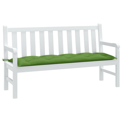 vidaXL Coussin de banc de jardin vert mélangé 150x50x7 cm tissu