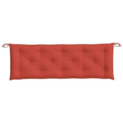 vidaXL Coussin de banc de jardin rouge mélangé 150x50x7 cm tissu