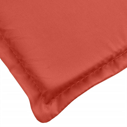 vidaXL Coussin de banc de jardin rouge mélangé 150x50x7 cm tissu