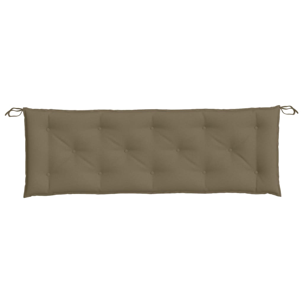 vidaXL Coussin de banc de jardin taupe mélangé 150x50x7 cm tissu