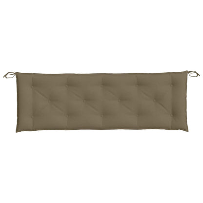 vidaXL Coussin de banc de jardin taupe mélangé 150x50x7 cm tissu