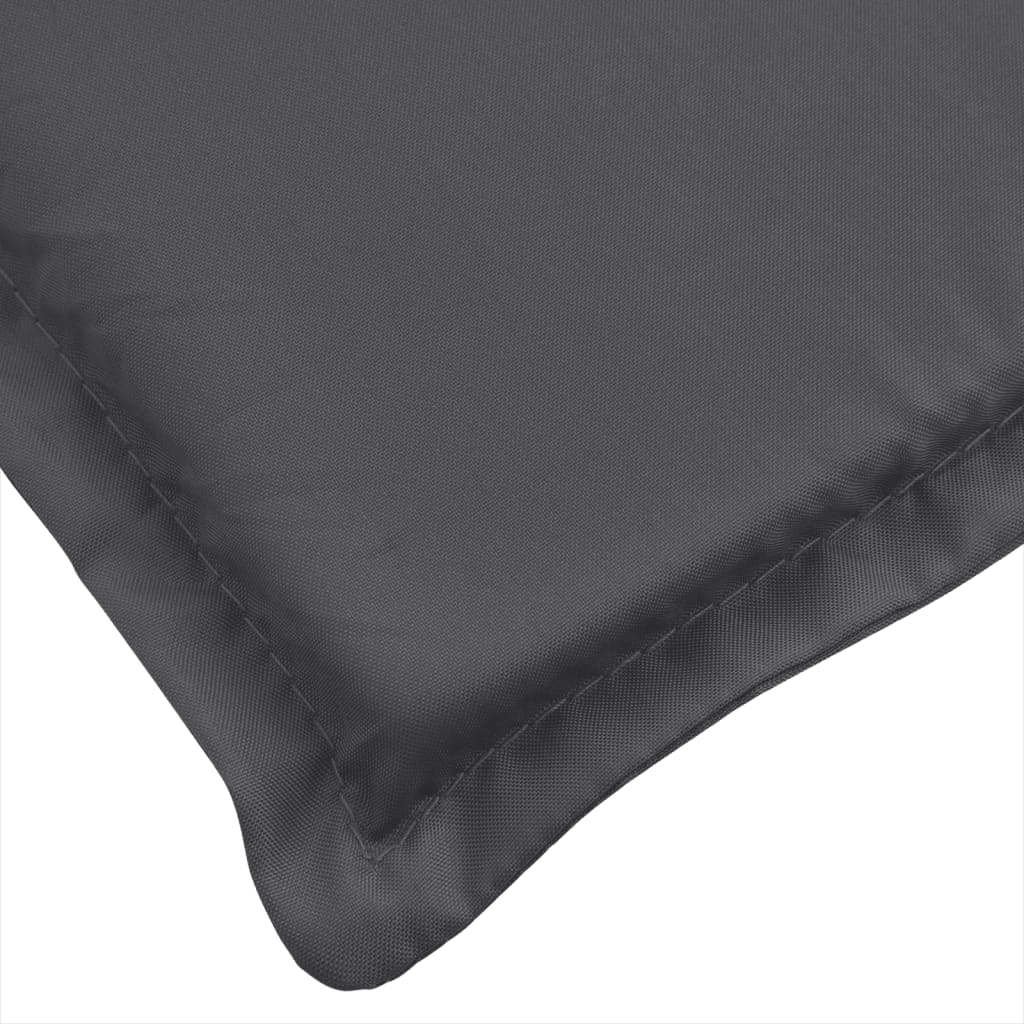 vidaXL Coussin de banc de jardin anthracite mélangé 180x50x7 cm tissu