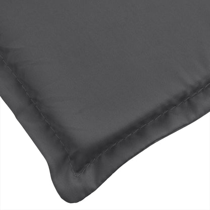vidaXL Coussin de banc de jardin anthracite mélangé 180x50x7 cm tissu