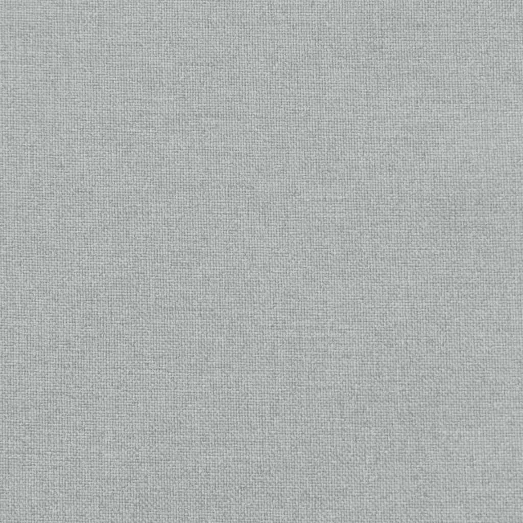 vidaXL Coussin de banc de jardin gris clair mélangé 180x50x7 cm tissu