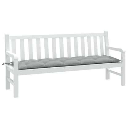 vidaXL Coussin de banc de jardin gris clair mélangé 180x50x7 cm tissu