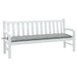 vidaXL Coussin de banc de jardin gris clair mélangé 180x50x7 cm tissu