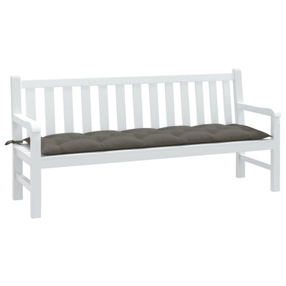 vidaXL Coussin de banc de jardin gris foncé mélangé 180x50x7 cm tissu
