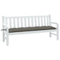 vidaXL Coussin de banc de jardin gris foncé mélangé 180x50x7 cm tissu
