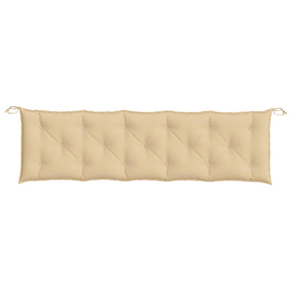 vidaXL Coussin de banc de jardin beige mélangé 180x50x7 cm tissu
