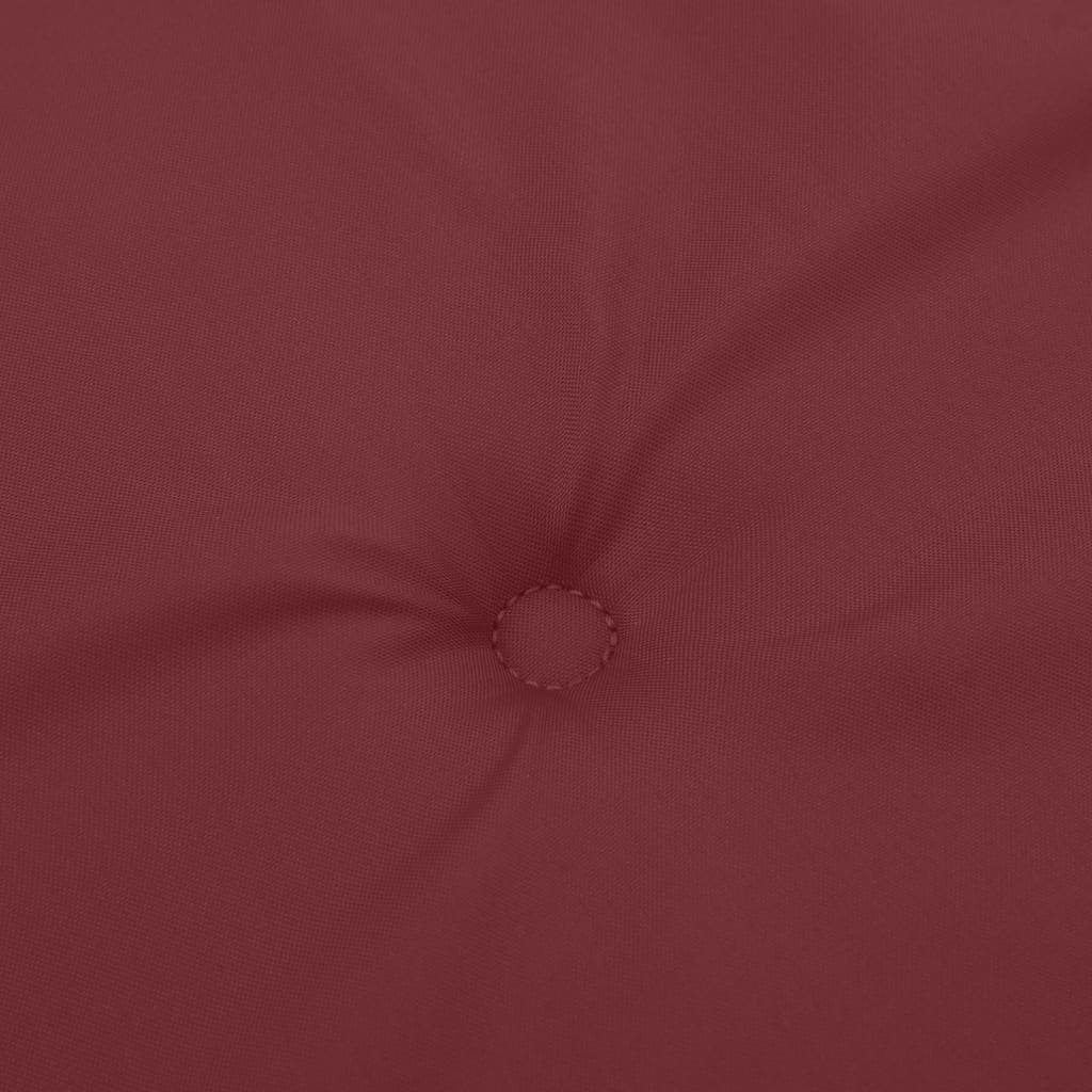 vidaXL Coussin de banc de jardin rouge bordeaux mélangé tissu