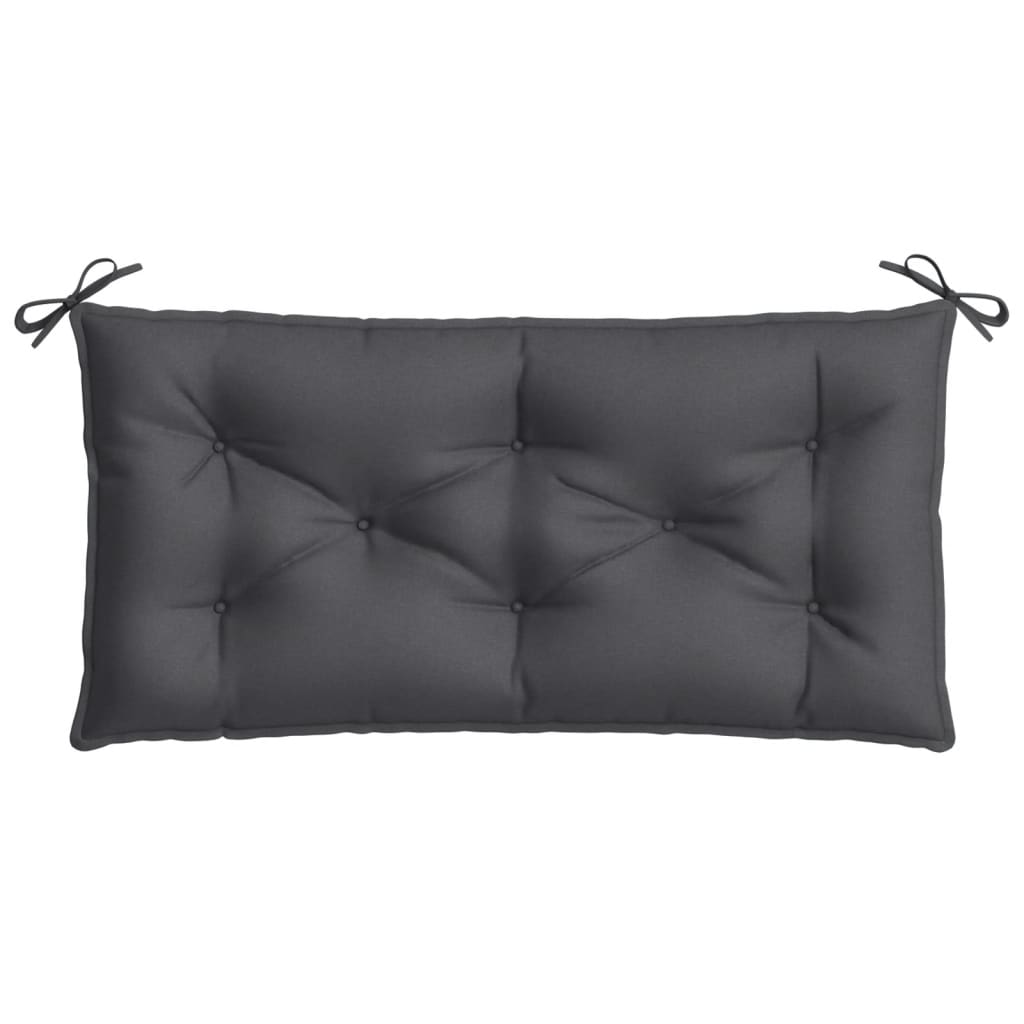 vidaXL Coussins de banc de jardin lot de 2 anthracite mélangé tissu
