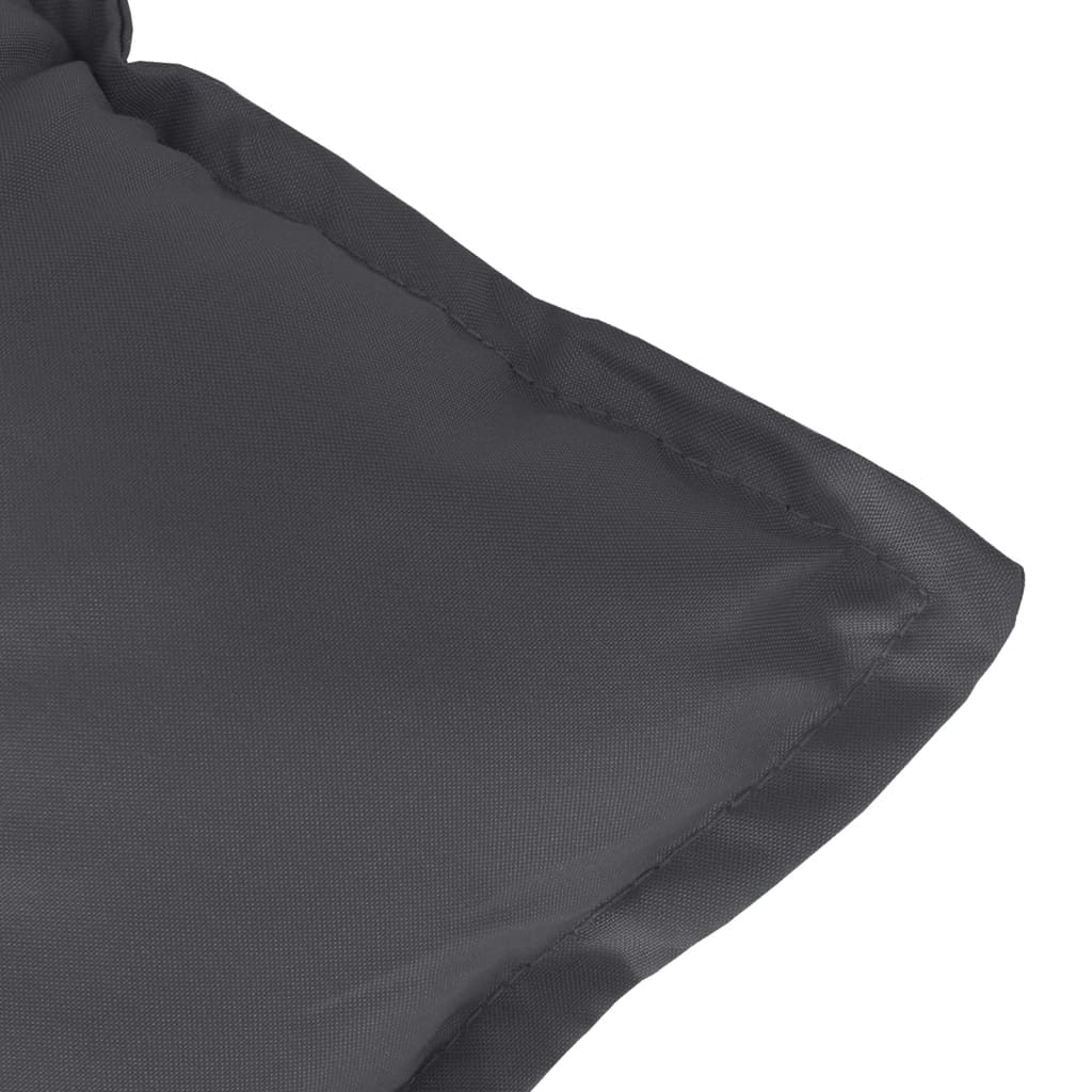 vidaXL Coussins de banc de jardin lot de 2 anthracite mélangé tissu