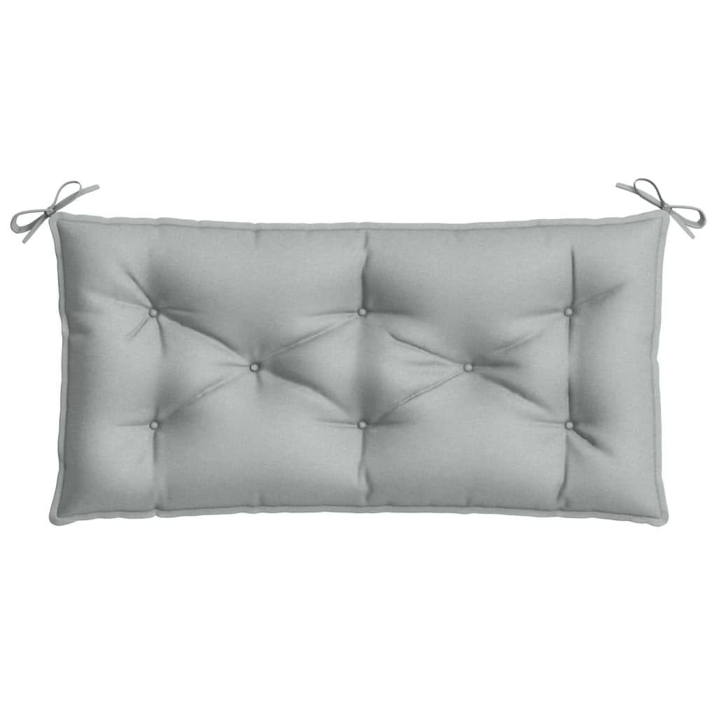 vidaXL Coussins de banc de jardin lot de 2 gris clair mélangé tissu