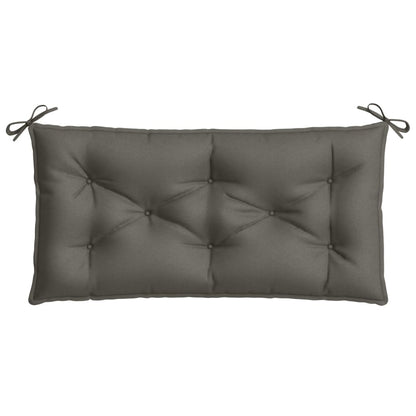 vidaXL Coussins de banc de jardin lot de 2 gris foncé mélangé tissu