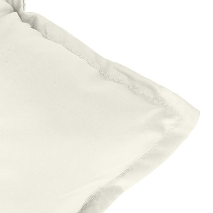 vidaXL Coussins de banc de jardin lot de 2 crème mélangé tissu