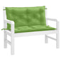 vidaXL Coussins de banc de jardin lot de 2 vert mélangé tissu