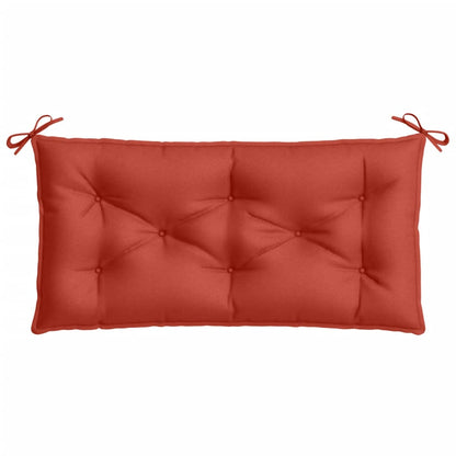 vidaXL Coussins de banc de jardin lot de 2 rouge mélangé tissu