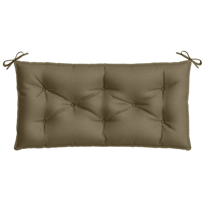 vidaXL Coussins de banc de jardin lot de 2 taupe mélangé tissu
