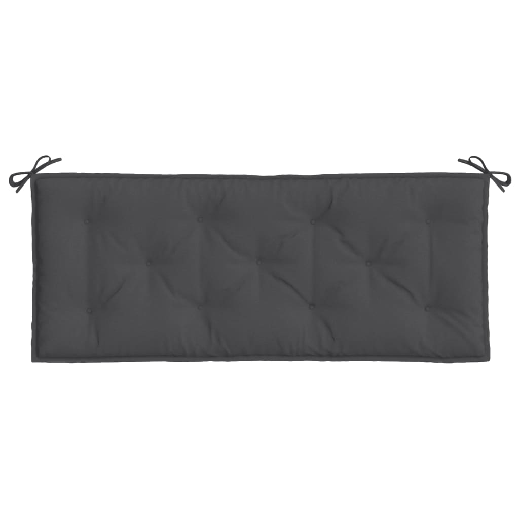 vidaXL Coussins de banc de jardin lot de 2 anthracite mélangé tissu