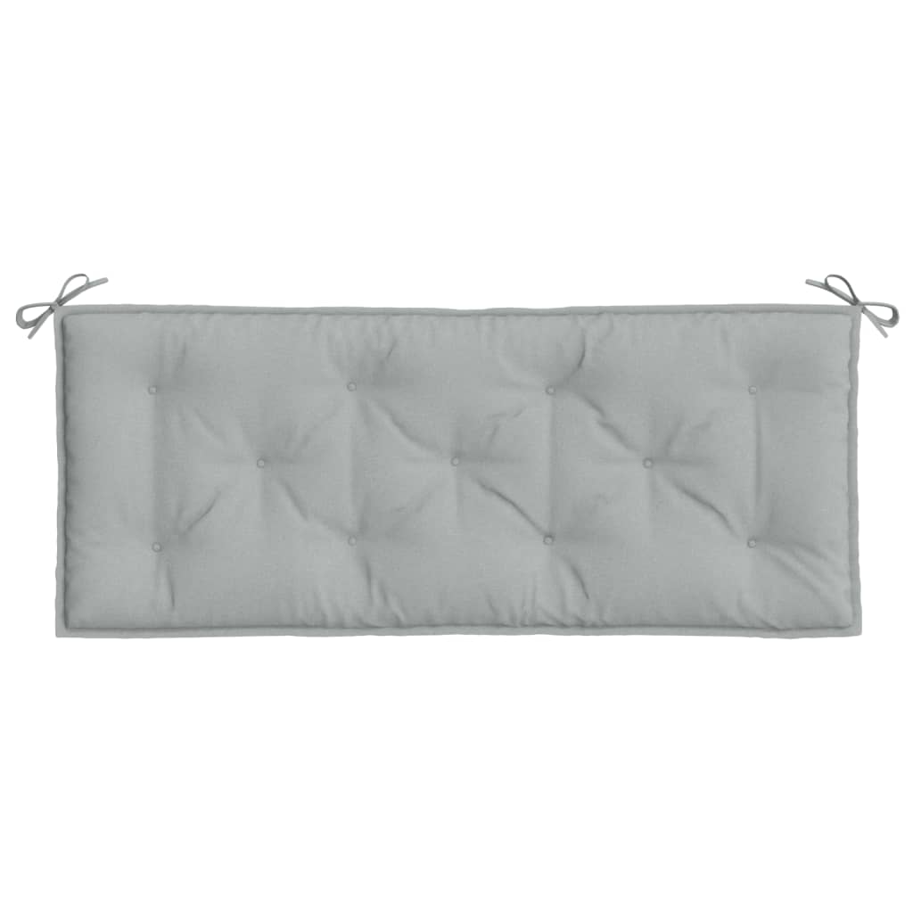 vidaXL Coussins de banc de jardin lot de 2 gris clair mélangé tissu