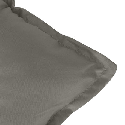 vidaXL Coussins de banc de jardin lot de 2 gris foncé mélangé tissu