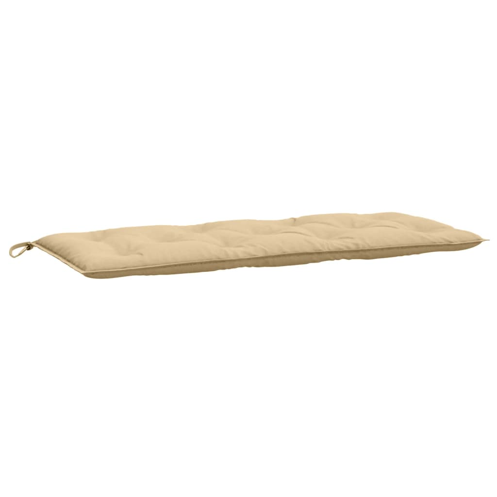 vidaXL Coussins de banc de jardin lot de 2 beige mélangé tissu