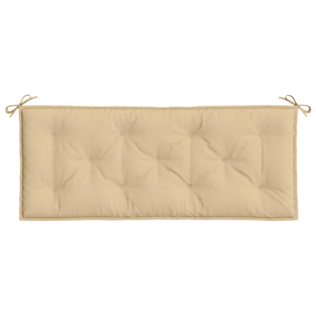vidaXL Coussins de banc de jardin lot de 2 beige mélangé tissu