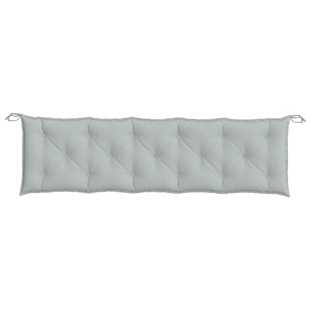 vidaXL Coussins de banc de jardin lot de 2 gris clair mélangé tissu