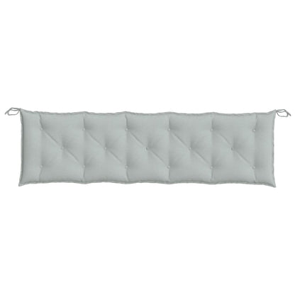 vidaXL Coussins de banc de jardin lot de 2 gris clair mélangé tissu