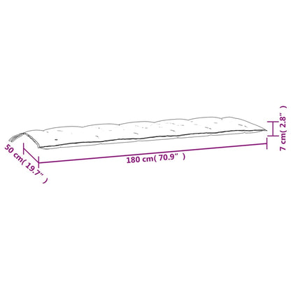vidaXL Coussins de banc de jardin lot de 2 vert mélangé tissu