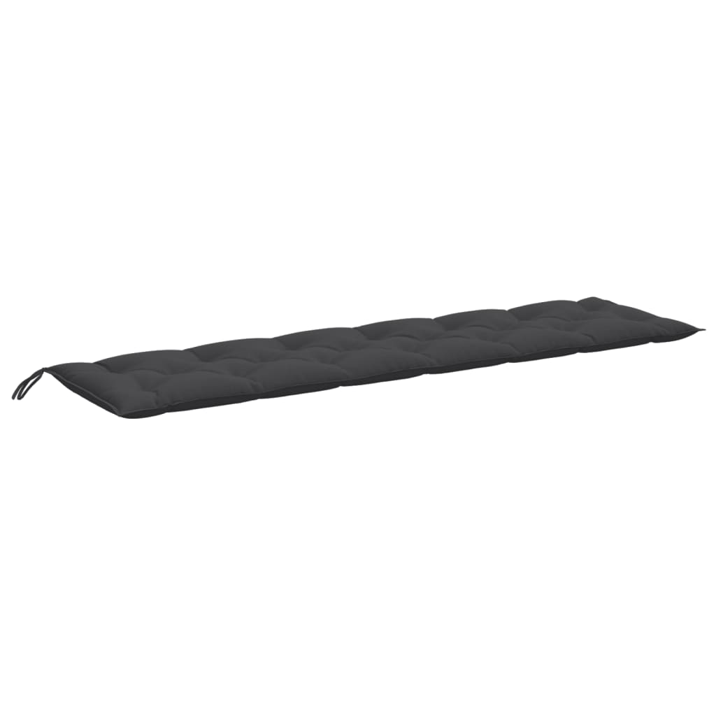 vidaXL Coussins de banc de jardin lot de 2 anthracite mélangé tissu