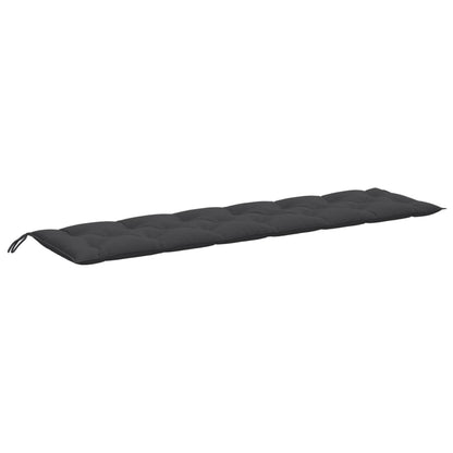 vidaXL Coussins de banc de jardin lot de 2 anthracite mélangé tissu