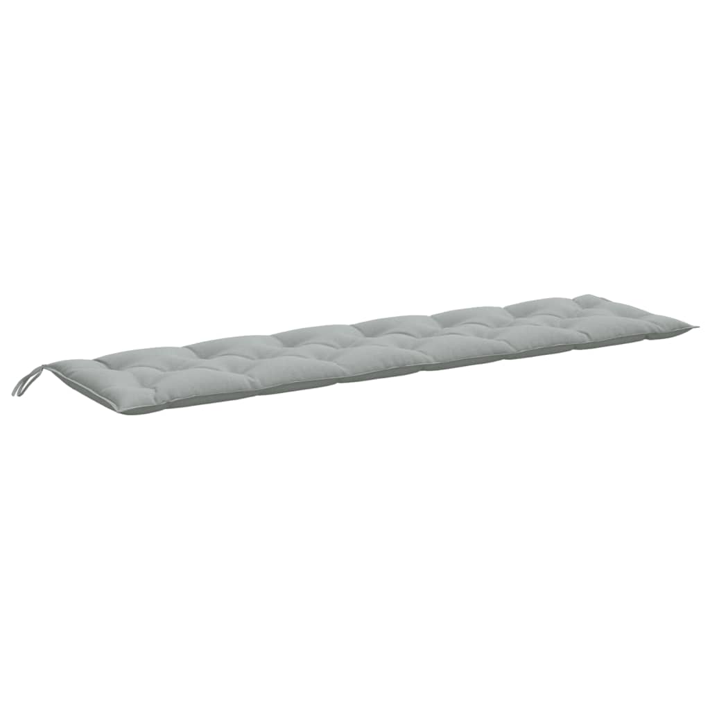 vidaXL Coussins de banc de jardin lot de 2 gris clair mélangé tissu