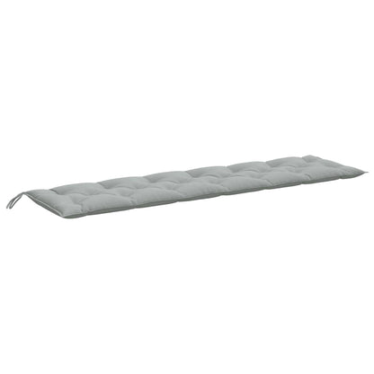 vidaXL Coussins de banc de jardin lot de 2 gris clair mélangé tissu