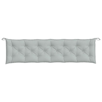 vidaXL Coussins de banc de jardin lot de 2 gris clair mélangé tissu