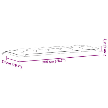 vidaXL Coussins de banc de jardin lot de 2 gris clair mélangé tissu