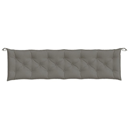 vidaXL Coussins de banc de jardin lot de 2 gris foncé mélangé tissu