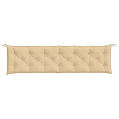 vidaXL Coussins de banc de jardin lot de 2 beige mélangé tissu