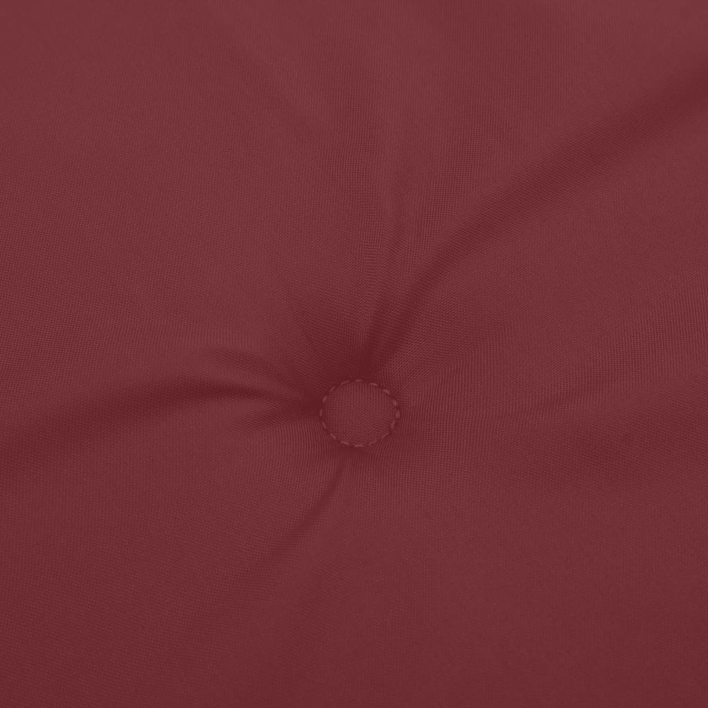 vidaXL Coussins de banc de jardin lot de 2 rouge bordeaux mélangé