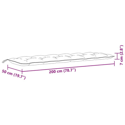 vidaXL Coussins de banc de jardin lot de 2 rouge bordeaux mélangé