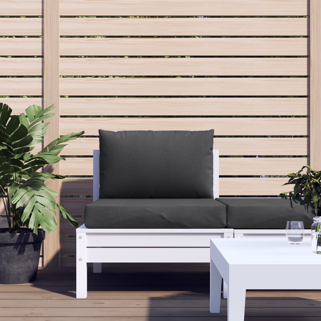 vidaXL Coussins de palette lot de 2 anthracite mélangé tissu