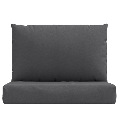 vidaXL Coussins de palette lot de 2 anthracite mélangé tissu
