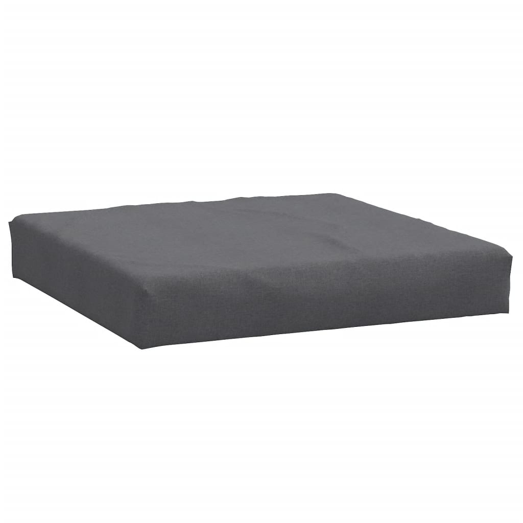 vidaXL Coussins de palette lot de 2 anthracite mélangé tissu