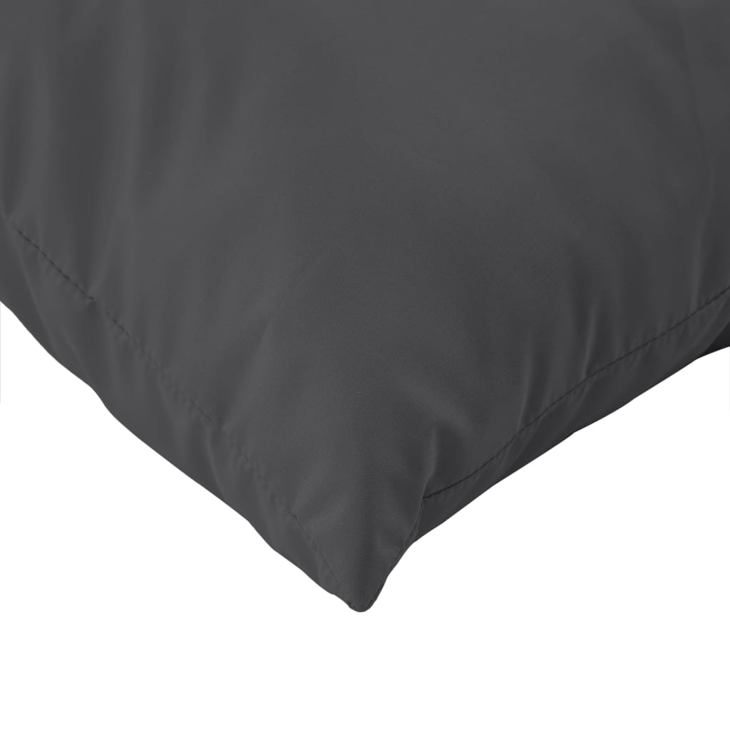 vidaXL Coussins de palette lot de 2 anthracite mélangé tissu