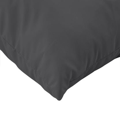 vidaXL Coussins de palette lot de 2 anthracite mélangé tissu